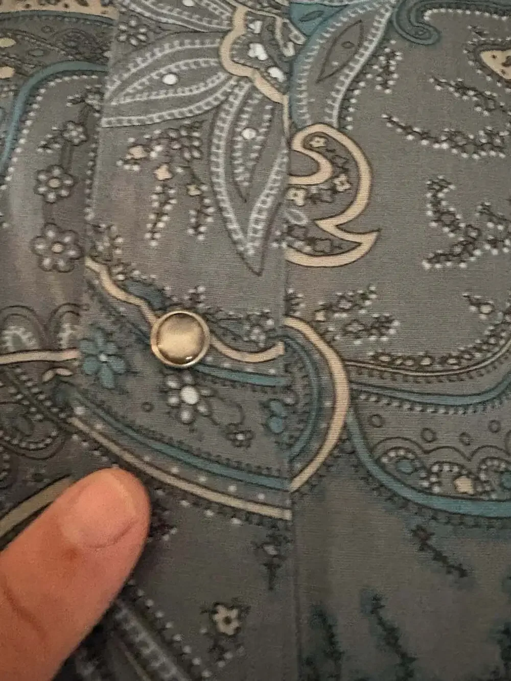 Roper Men's 2XL Paisley Print Western Pearl Snap Button Shirt Cowboy Rodeo